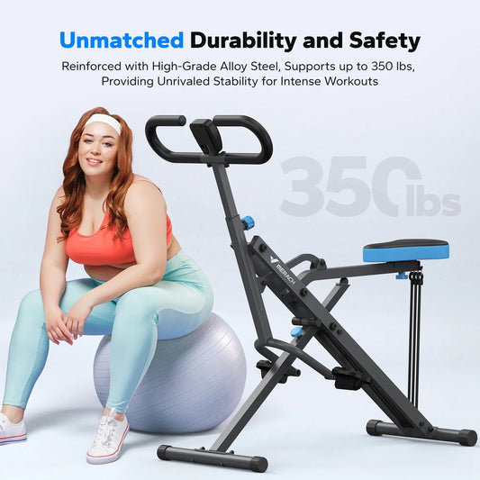 2-in-1 Squat Rowing Machine for Home Workouts