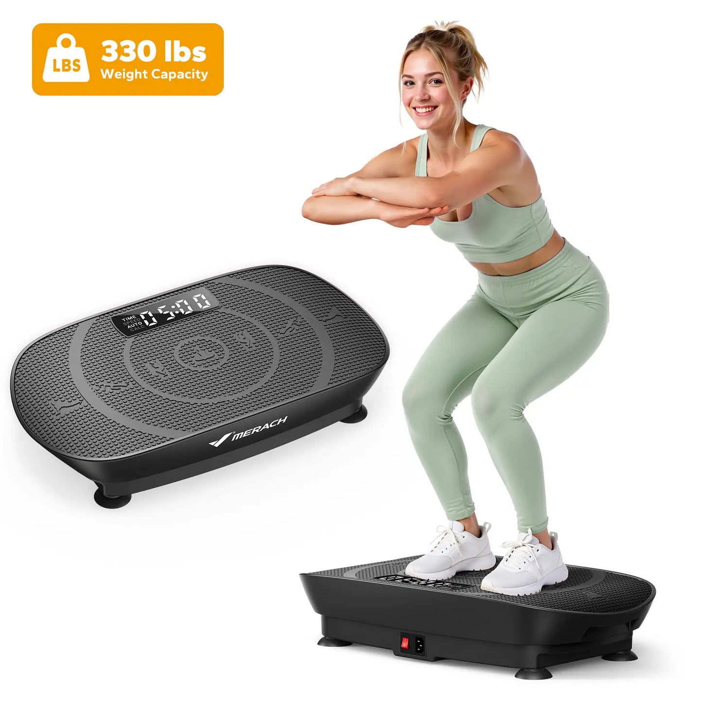 Space-Saving Lymphatic Detox Vibration Plate for Whole Body Workout