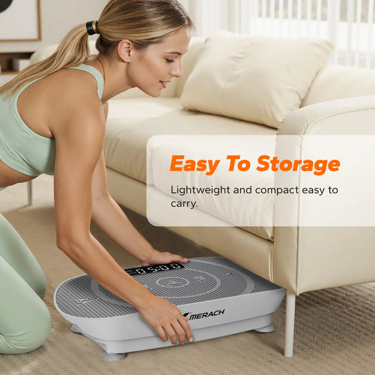 Slim Vibration Plate for Lymphatic Drainage, Compact Full Body Home Fitness Machine | Summervibes