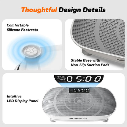 Space-Saving Lymphatic Detox Vibration Plate for Whole Body Workout