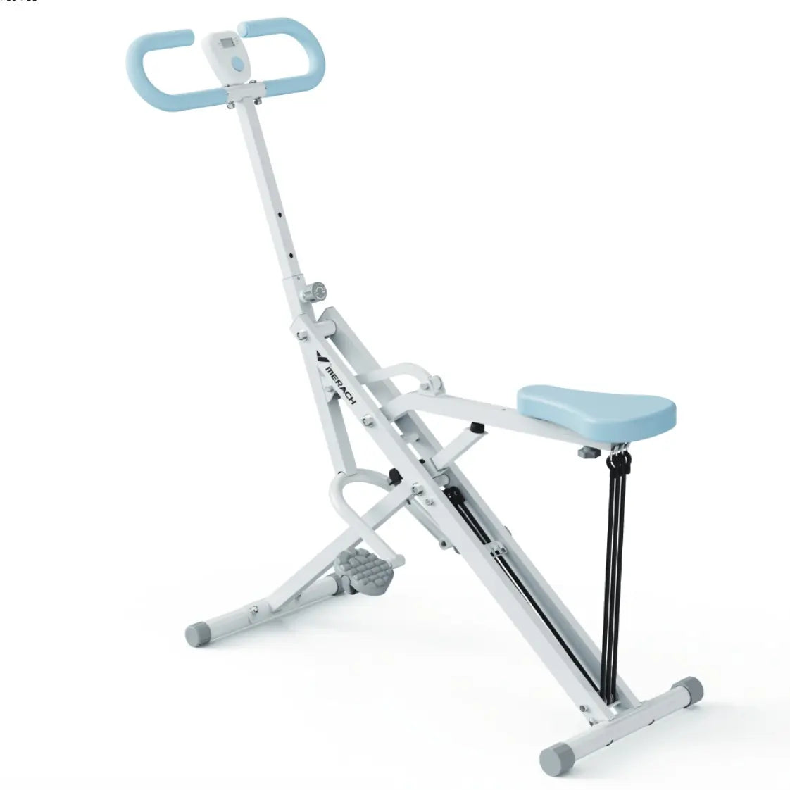 2-in-1 Squat Rowing Machine for Home Workouts