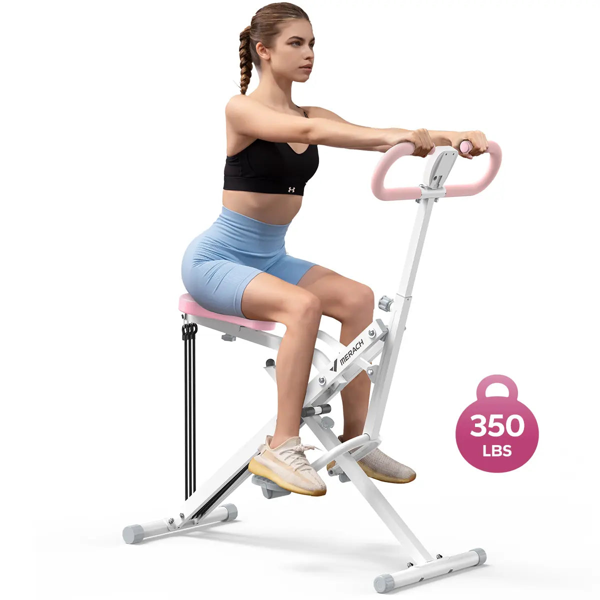 2-in-1 Squat Rowing Machine for Home Workouts