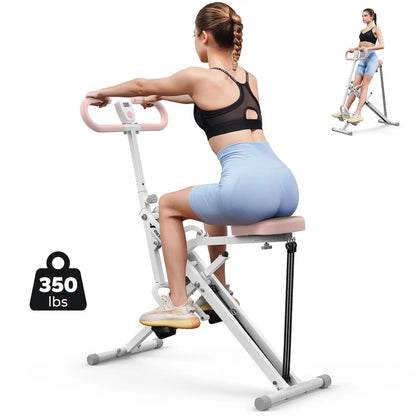 2-in-1 Squat Rowing Machine for Home Workouts