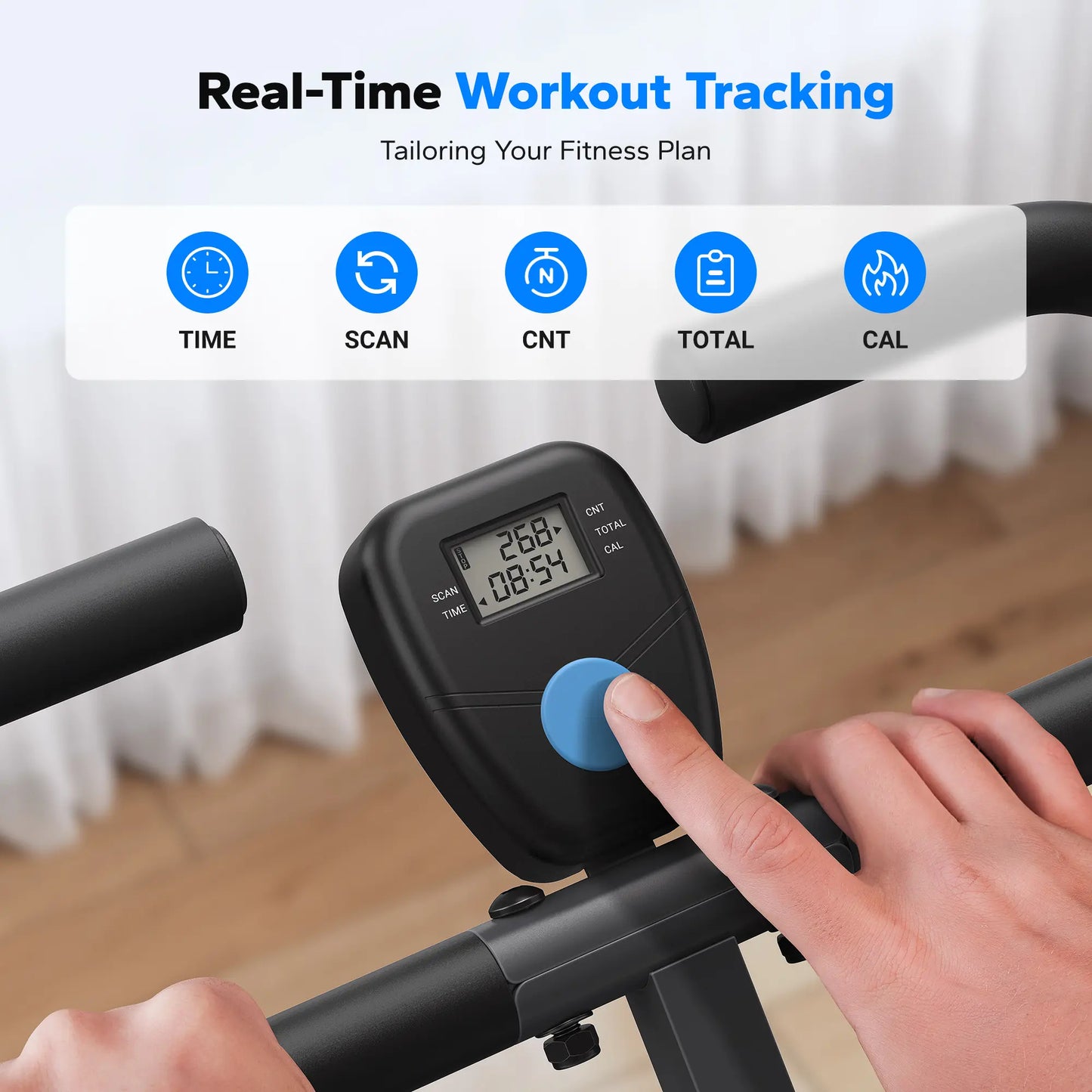 2-in-1 Squat Rowing Machine for Home Workouts